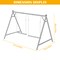 Chicken Perches with Swing, Chicken Roosting Bars for Coop Accessories, Activity Play Toys for Pet's Health & Happy